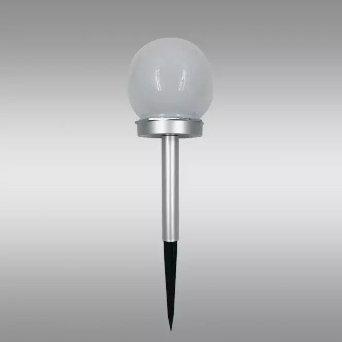 Solárna lampa GUĽA RGB 10CM SILVER EKO0613
