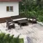 Záhradná súprava Santana 5 hnedá,3