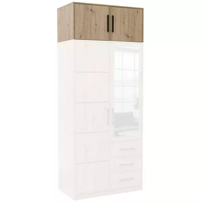Nadstavec na skriňu Kos D2 dub artisan,3