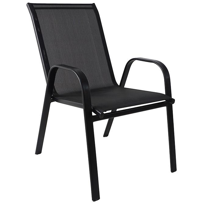 Záhradná stolička Nadja čierna