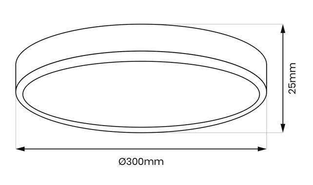 Stropné svietidlo LED MAQ 24W čierna ML0439,7