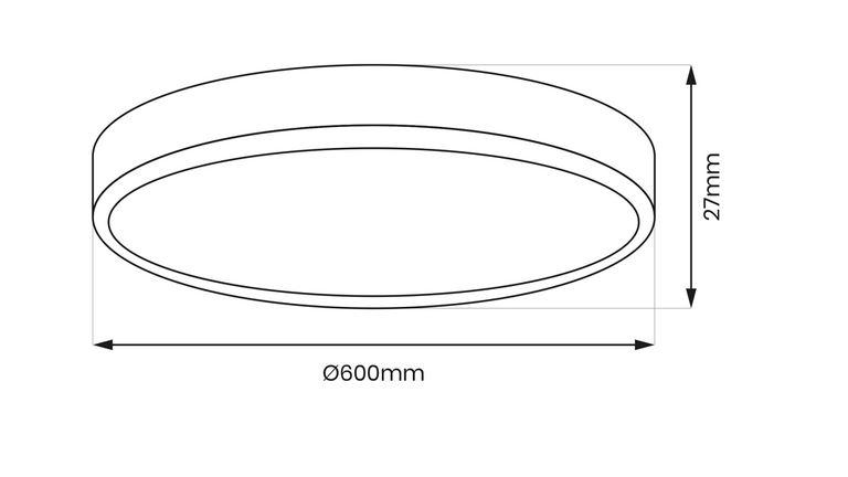 Stropné svietidlo LED MAQ 50W čierna ML0442