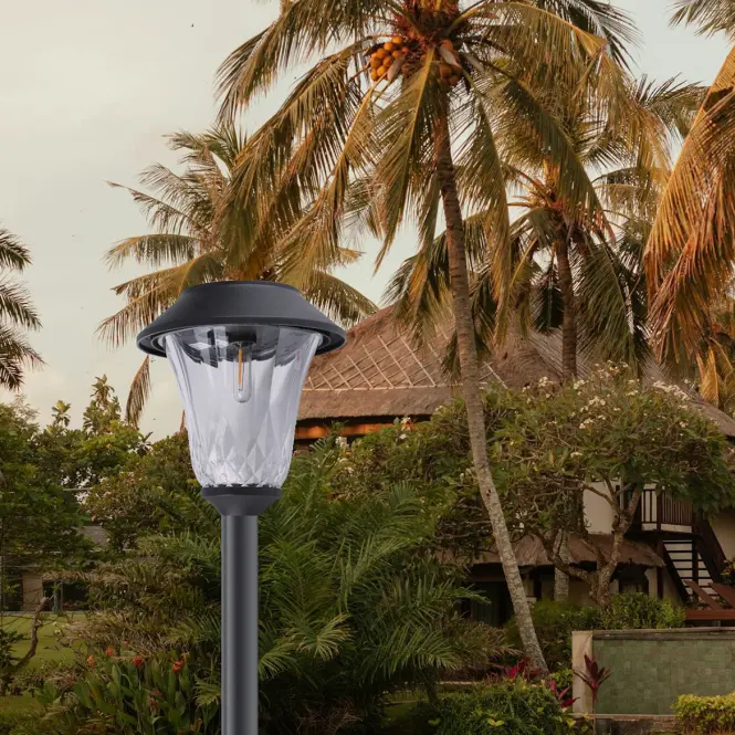 Solárna lampa 46815 čierna,4