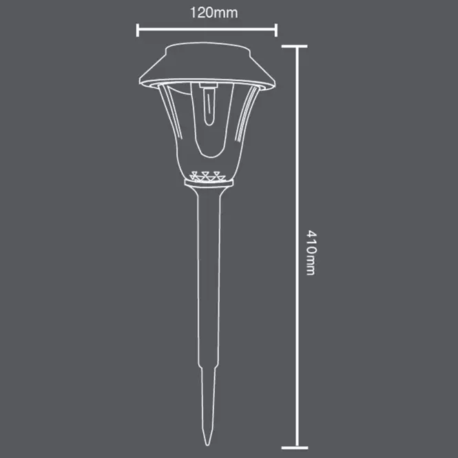 Solárna lampa 46815 čierna