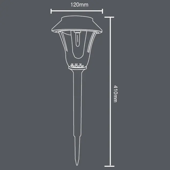 Solárna lampa 46815 čierna,6