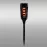 Solárna lampa 46810 Flame čierna