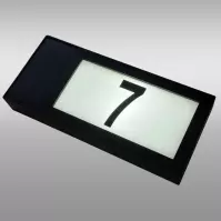 Solárna lampa číslo domu 46816 čierne