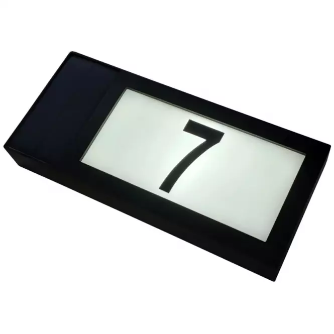 Solárna lampa číslo domu 46816 čierne,3