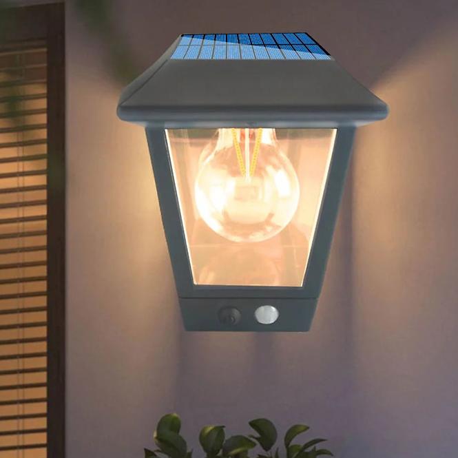 Nástenná Lampa snímač pohybu 46821 Black K1