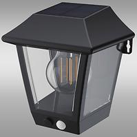 Nástenná Lampa snímač pohybu 46821 Black K1