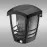 Nástenná Lampa snímač pohybu 46822 Black K1