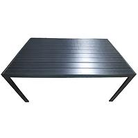Stôl Douglas čierny s vrchnou doskou z polywoodu 150x90 cm