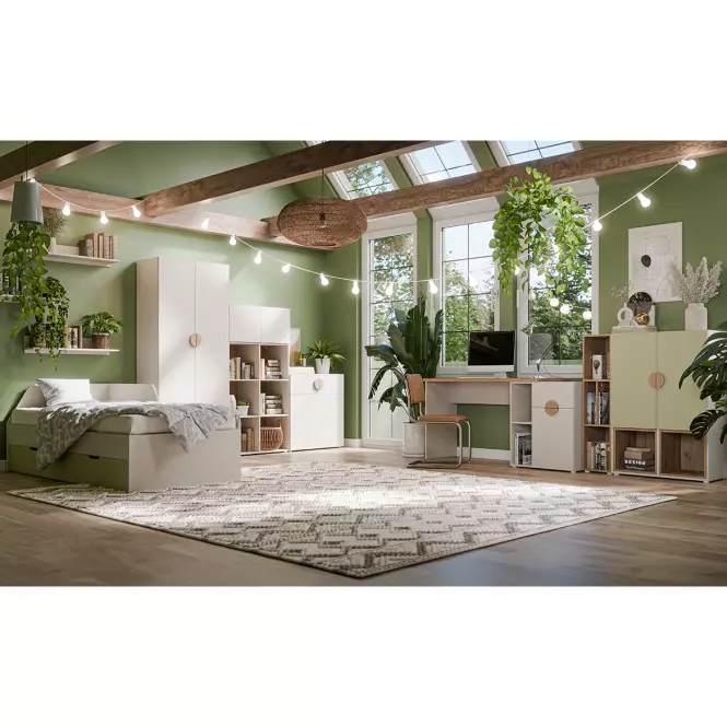 Posteľ Melo ME9  cashmere/avocato