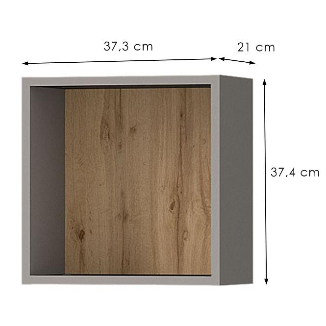 Polička Melo ME7 artisan/antracit