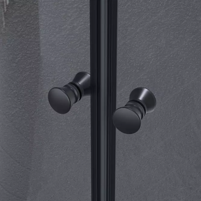 Sprchový kút polkruhový Uni 80x80x185 black,4