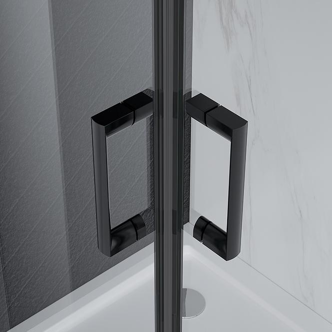 Sprchový kút Point 100x80x190 black,6