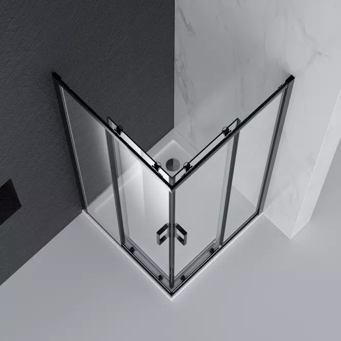 Sprchový kút Point 80x80x190 black,2