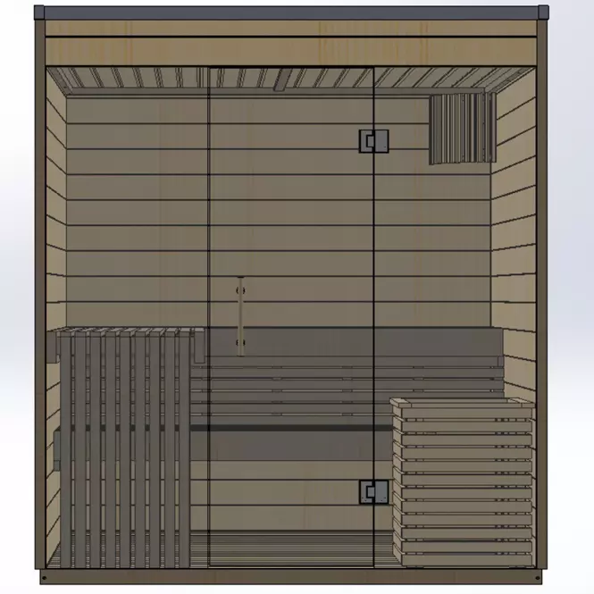 Vonkajšia sauna s presklením,3