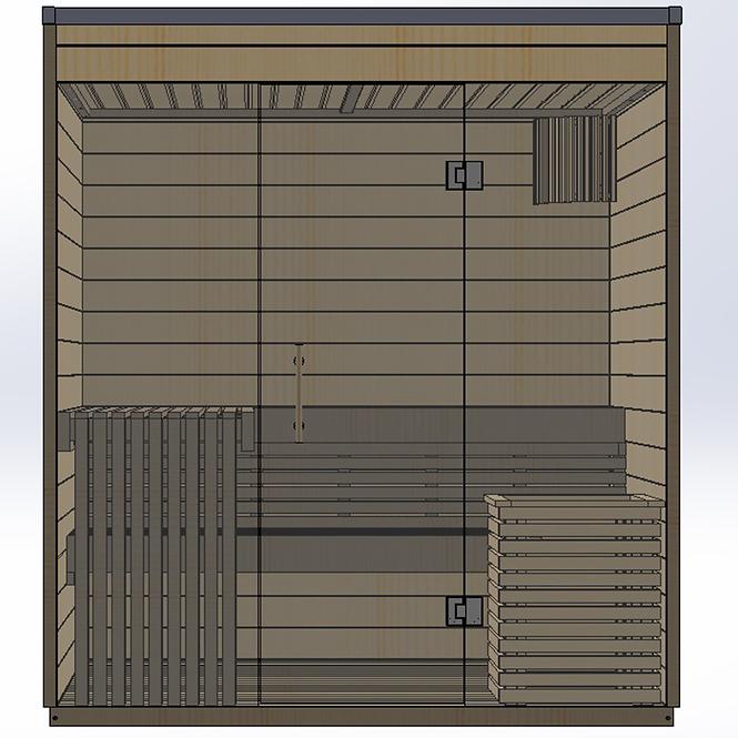 Vonkajšia sauna s presklením,3
