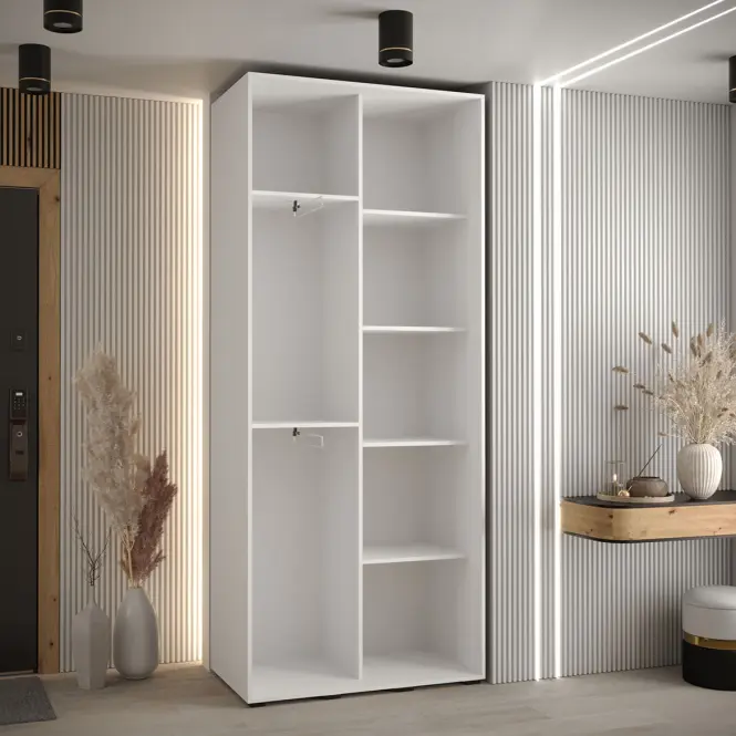 Skriňa 45 Canaris 1 100 biela/artisan/silver,3