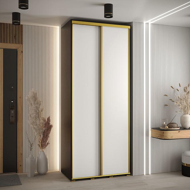 Skriňa 45 Canaris 1 110 čierna/biela/gold,5