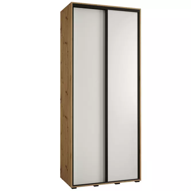 Skriňa 45 Canaris 1 120 artisan/biela/čierna