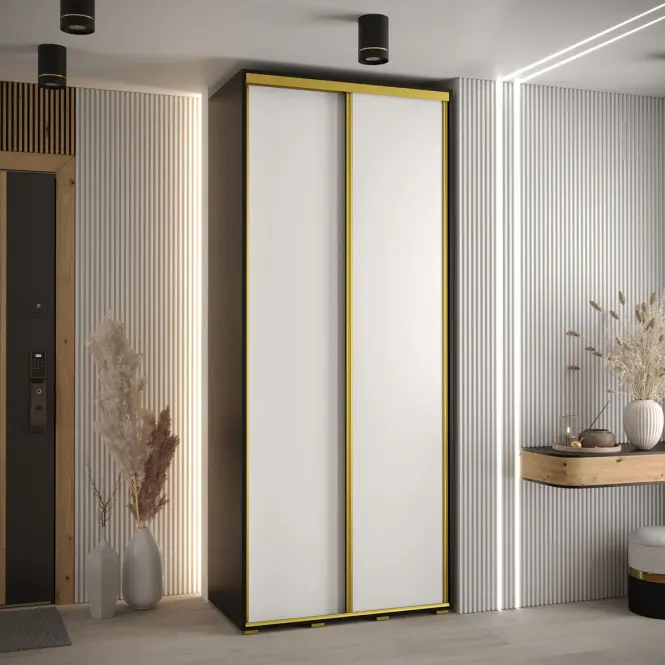 Skriňa 45 Canaris 1 120 čierna/biela/gold,5