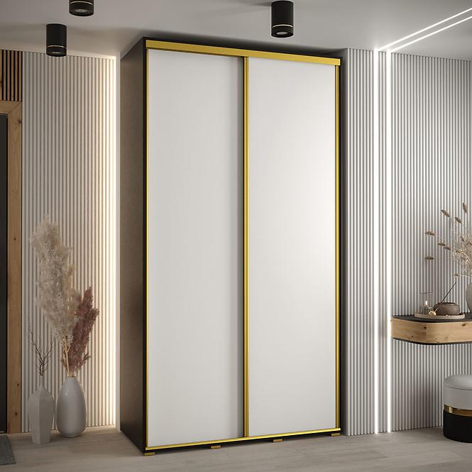 Skriňa 45 Canaris 1 140 čierna/biela/gold,5