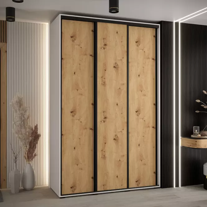 Skriňa 45 Canaris 1 150 biela/artisan/čierna