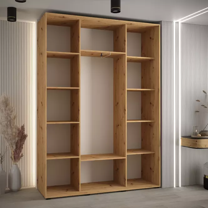 Skriňa 45 Canaris 1 160 artisan/biela/čierna
