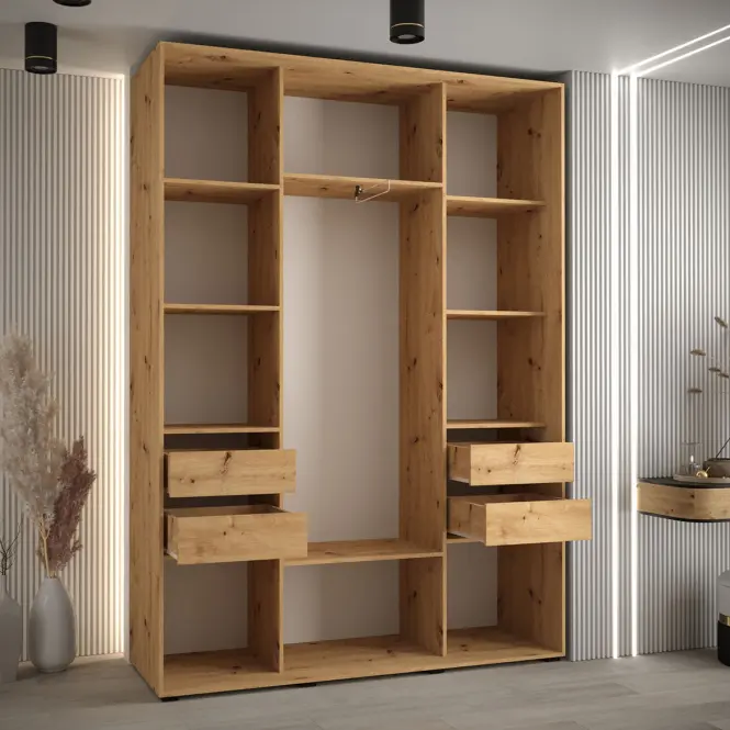 Skriňa 45 Canaris 1 160 artisan/čierna,3