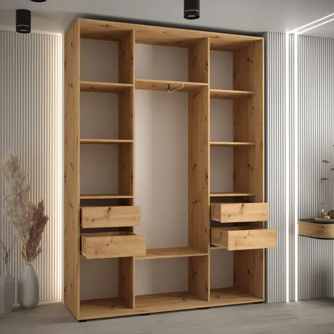 Skriňa 45 Canaris 1 170 artisan/čierna,3