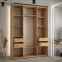 Skriňa 45 Canaris 1 180 biela/čierna/gold,3