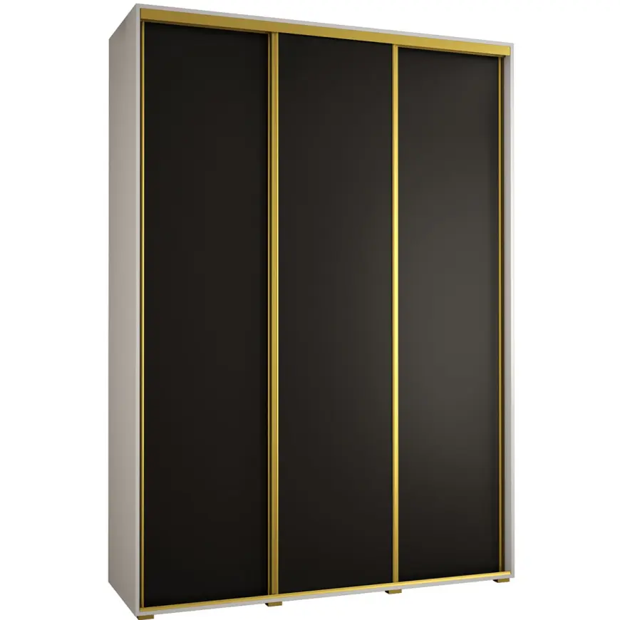 Skriňa 45 Canaris 1 190 biela/čierna/gold