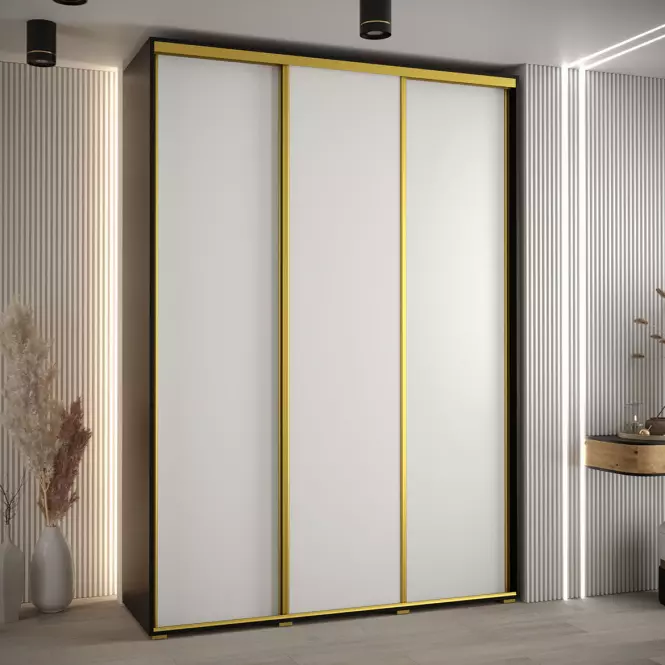 Skriňa 45 Canaris 1 200 čierna/biela/gold