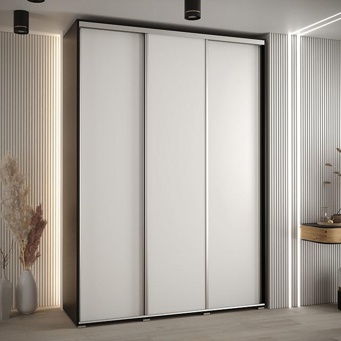 Skriňa 45 Canaris 1 200 čierna/biela/silver,5