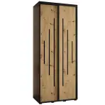 Skriňa 45 Canaris 12 110 čierna/artisan/čierna