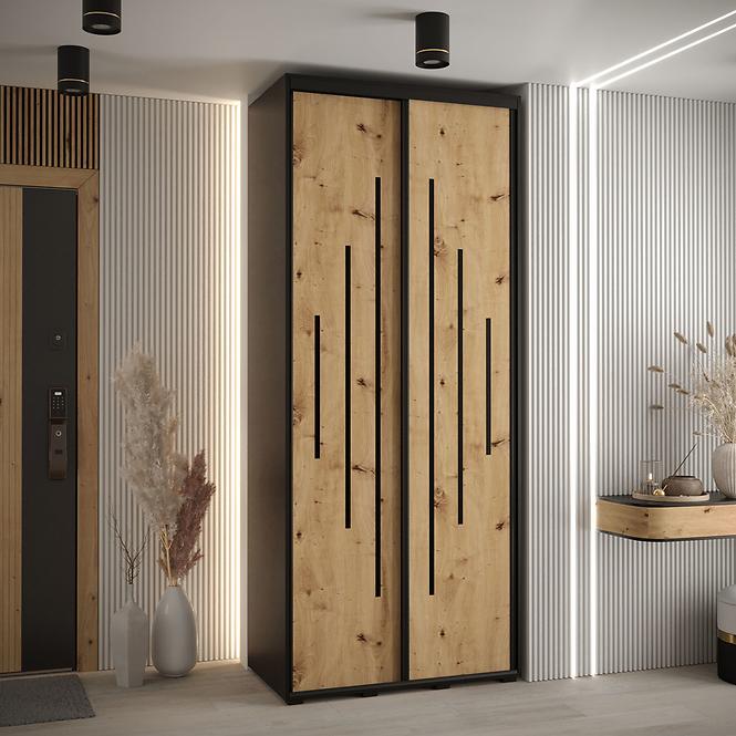 Skriňa 45 Canaris 12 110 čierna/artisan/čierna,4