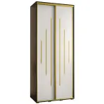 Skriňa 45 Canaris 12 120 čierna/biela/gold
