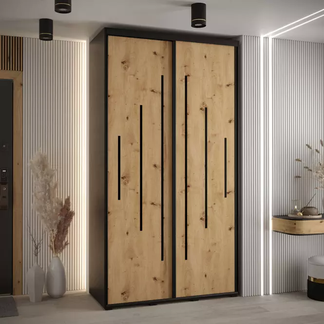 Skriňa 45 Canaris 12 130 čierna/artisan/čierna