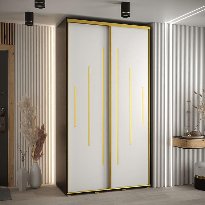 Skriňa 45 Canaris 12 130 čierna/biela/gold,5