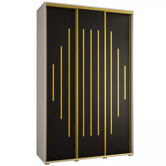 Skriňa 45 Canaris 12 150 biela/čierna/gold