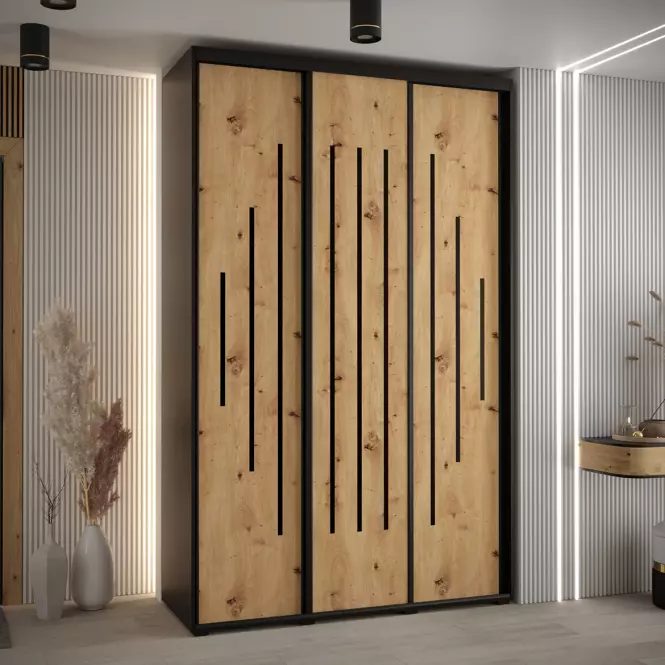 Skriňa 45 Canaris 12 150 čierna/artisan/čierna