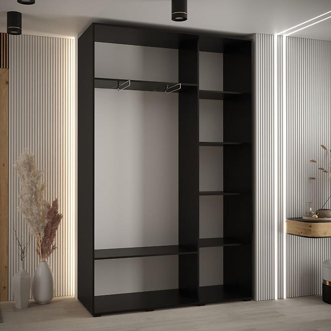 Skriňa 45 Canaris 12 150 čierna/biela/silver,3