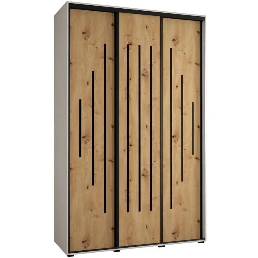 Skriňa 45 Canaris 12 160 biela/artisan/čierna