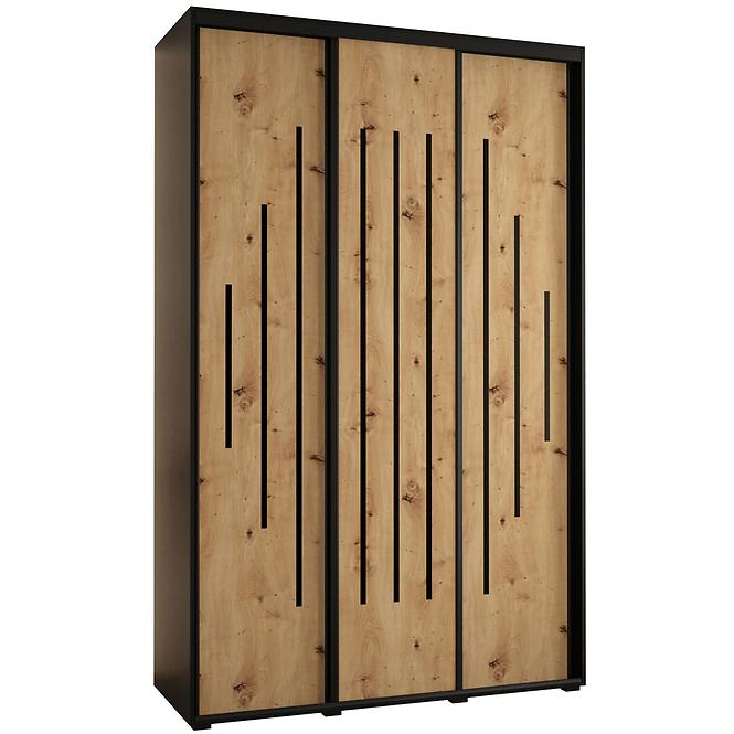 Skriňa 45 Canaris 12 160 čierna/artisan/čierna