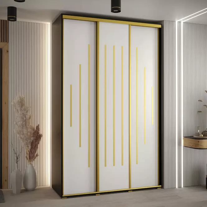 Skriňa 45 Canaris 12 160 čierna/biela/gold