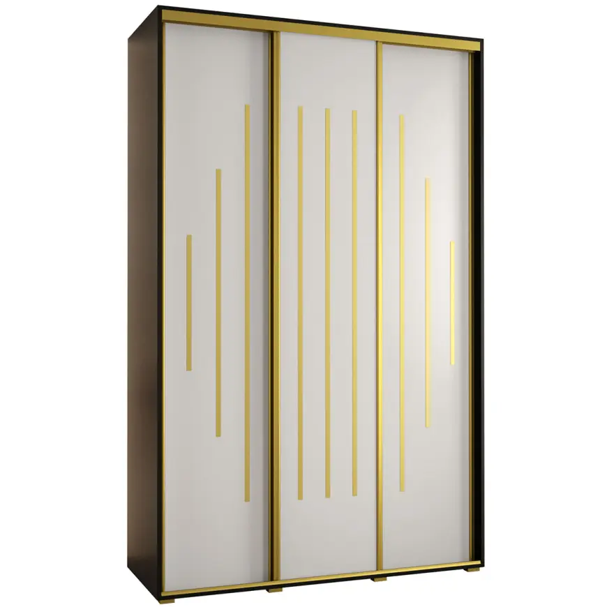 Skriňa 45 Canaris 12 160 čierna/biela/gold