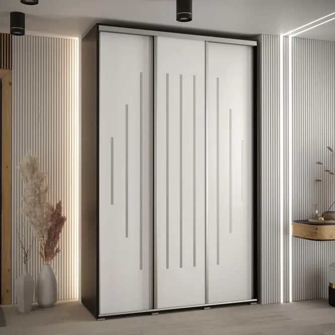 Skriňa 45 Canaris 12 160 čierna/biela/silver,5