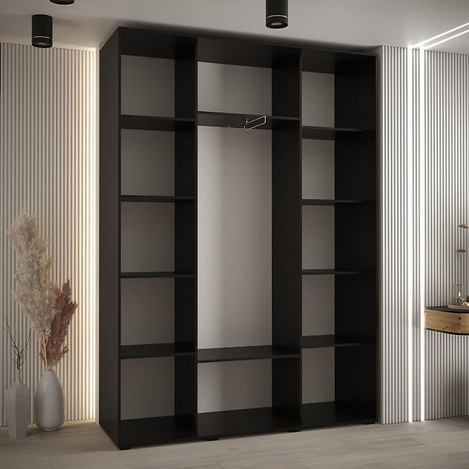 Skriňa 45 Canaris 12 160 čierna/biela/silver,4